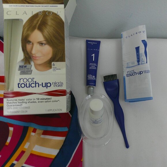 NIB Clairol Nice'n Easy Root Touch-Up Permanent Hair Color 6 Light Brown - Picture 6 of 6